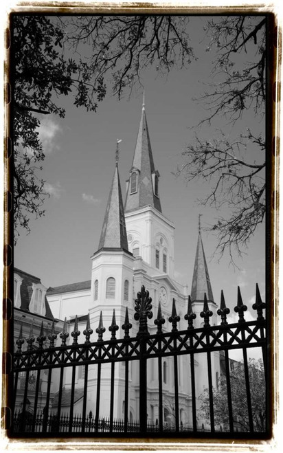 St. Louis Cathedral, Jackson Square II Poster Print - Laura DeNardo