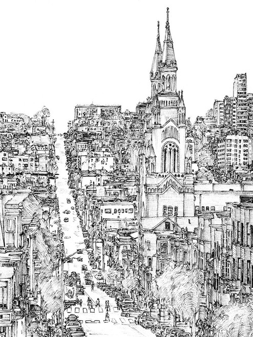 City in Black and White IV Poster Print - Melissa Wang