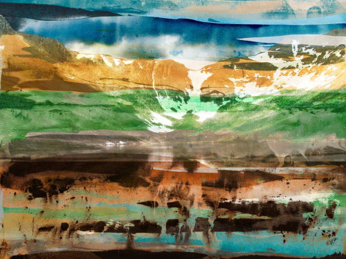 Mountain Abstract II Poster Print - Sisa Jasper