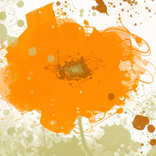 Modern Orange Poster Print - Irena Orlov