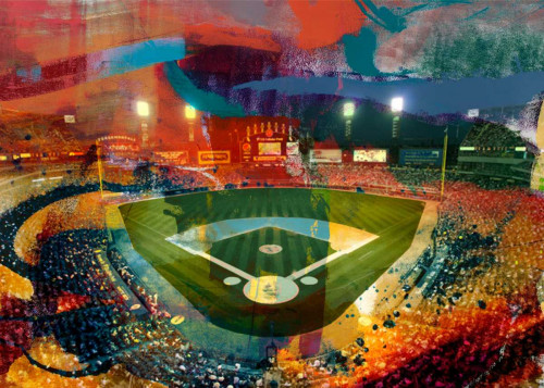 Sox Stadium, Chicago Poster Print - Sisa Jasper