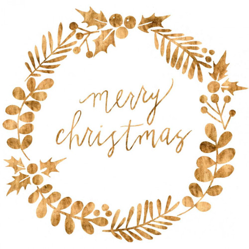 Golden Christmas III Poster Print - Grace Popp