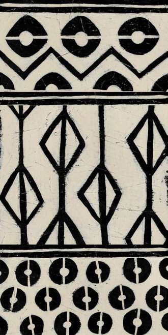 Tribal Pattern in Cream I Poster Print - June Erica Vess