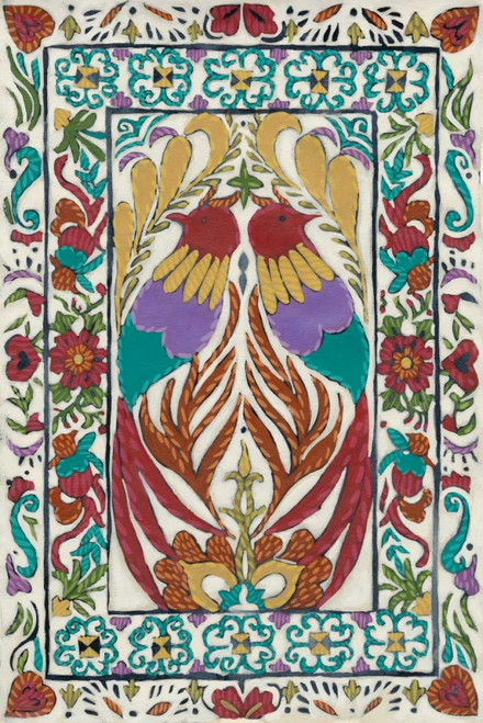 Batik Embroidery IV Poster Print - Chariklia Zarris