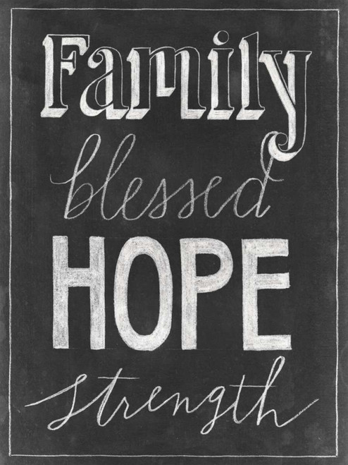 Chalkboard Faith IV Poster Print - Grace Popp