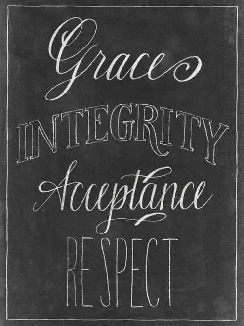 Chalkboard Faith V Poster Print - Grace Popp