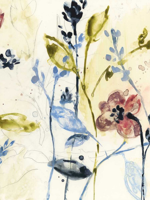 Flowing Stems II Poster Print - Jennifer Goldberger