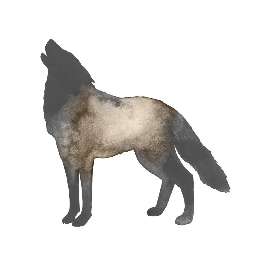 Sepia Animal Silhouette V Poster Print - Grace Popp