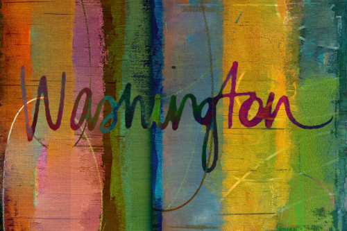 Abstract Washington Poster Print - Sisa Jasper