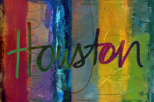 Abstract Houston Poster Print - Sisa Jasper
