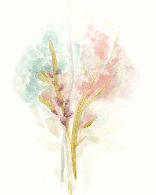 Floral Trace II Poster Print - June Erica Vess Floral Trace II Poster Print - June Erica Vess