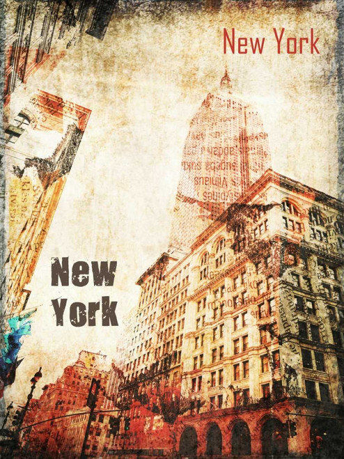 New York Grunge I Poster Print - Irena Orlov