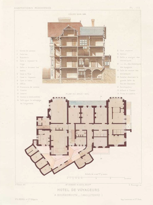 Habitations Modernes VI Poster Print - A. Morel