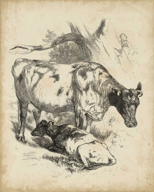 Pastoral Sketch I Poster Print - Unknown