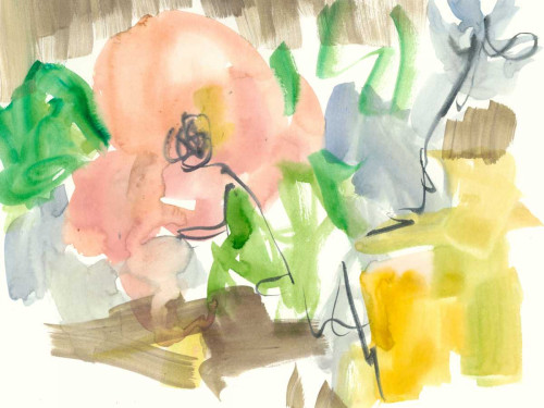 Whimsy in The Garden II Poster Print - Jennifer Goldberger