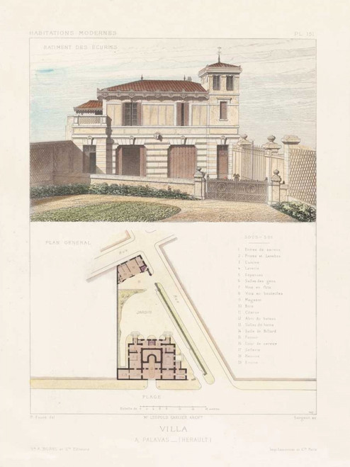 Habitations Modernes III Poster Print - A. Morel