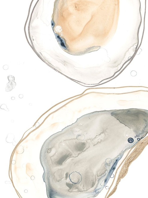 Ocean Oysters I Poster Print - June Erica Vess