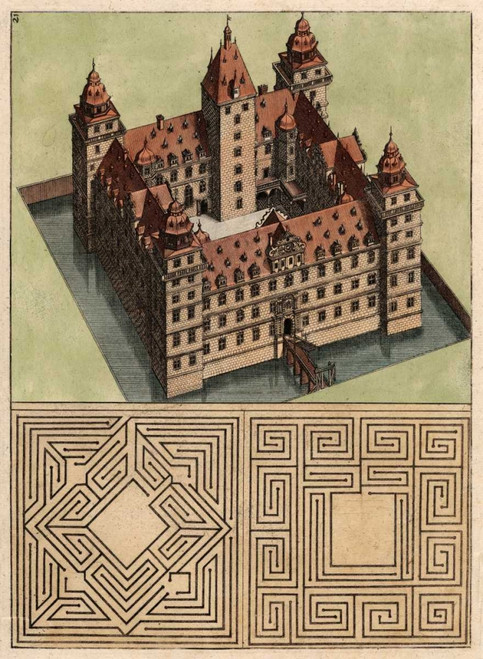 Castle and Maze II Poster Print - Unknown