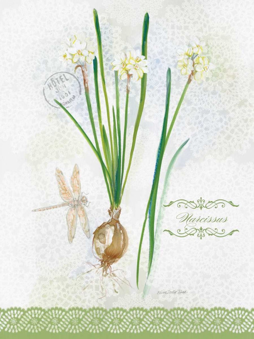 Flower Study on Lace XII Poster Print - Elissa Della-Piana