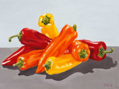 Pepper Collection I Poster Print - Dianne Miller