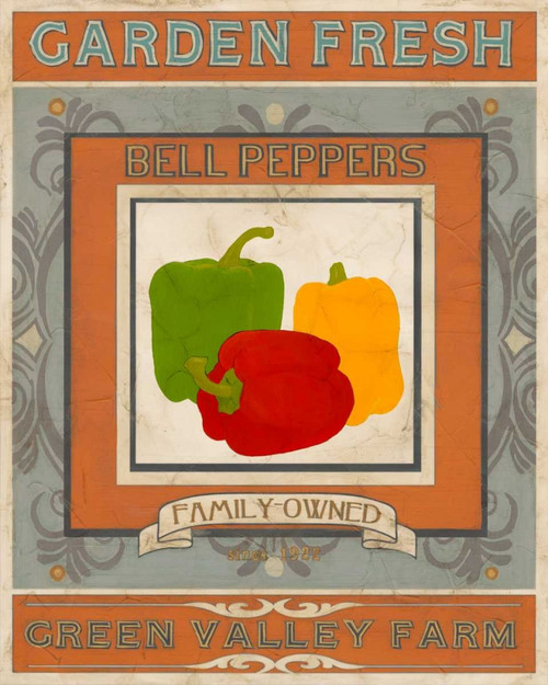 Vintage Produce Sign II Poster Print - June Erica Vess