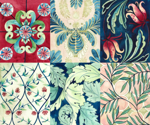 Ornate Watercolor Motif Poster Print - Grace Popp