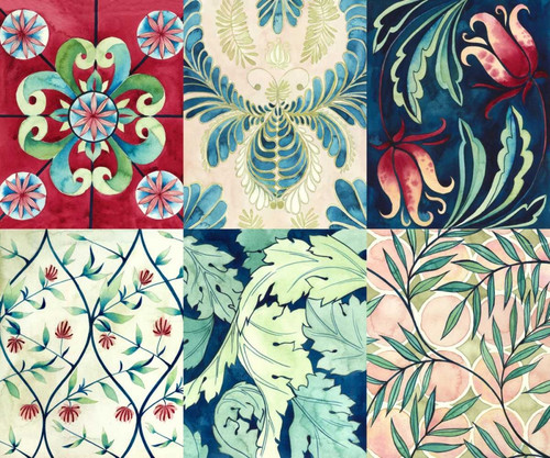 Ornate Watercolor Motif Poster Print - Grace Popp