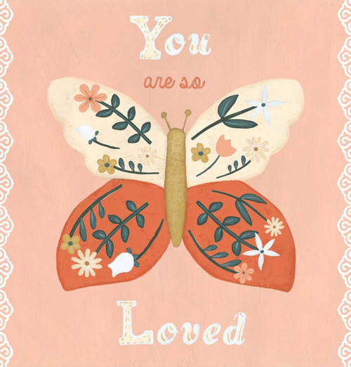 Folk Butterfly I Poster Print - June Erica Vess