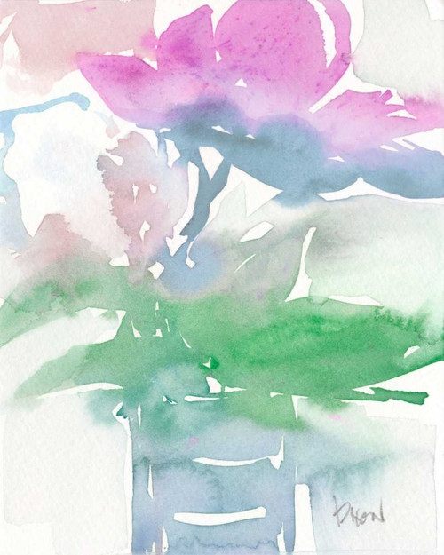 Pretty Pink Flowers I Poster Print - Samuel Dixon