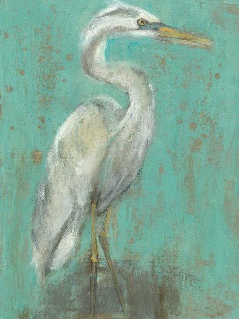Seaspray Heron I Poster Print - Jennifer Goldberger