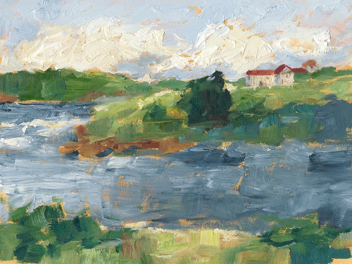 Lakeside Cottages IV Poster Print - Ethan Harper