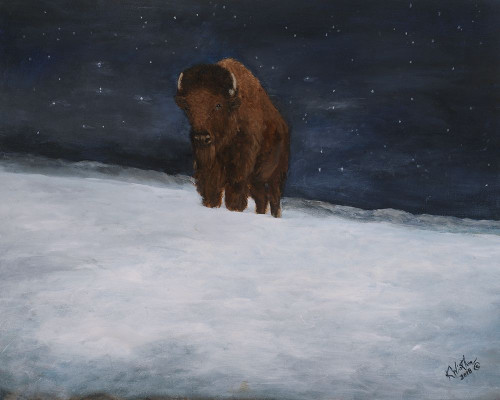 Journey Through the Snow II Poster Print - Kathy Winkler