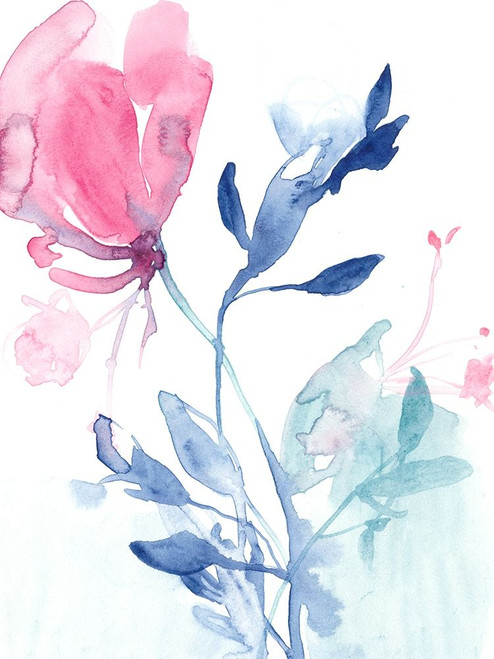 Fuchsia Sway II Poster Print - Jennifer Goldberger