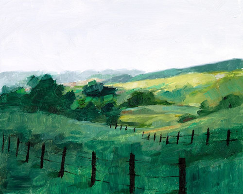 Fence Line II Poster Print - Ethan Harper