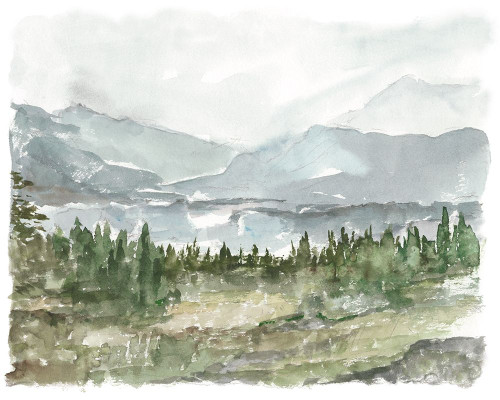 Overcast Reservoir II Poster Print - Ethan Harper