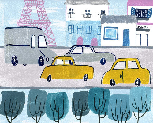 Bonjour Paris IV Poster Print - Melissa Wang