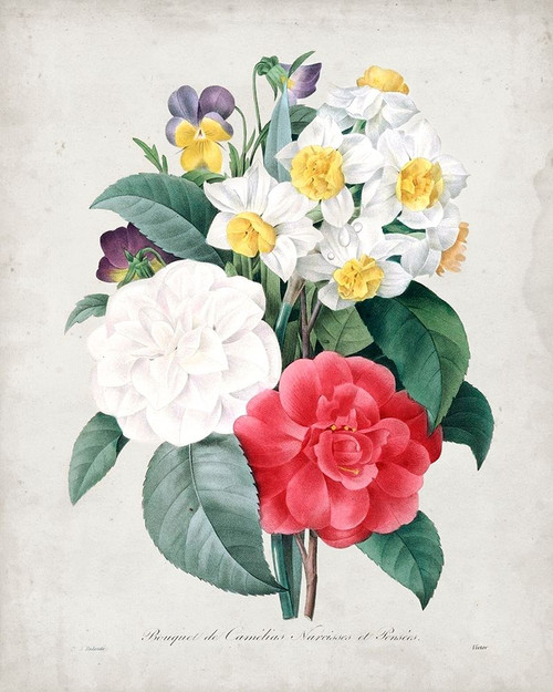 Redoute Bouquet III Poster Print - Pierre Redoute