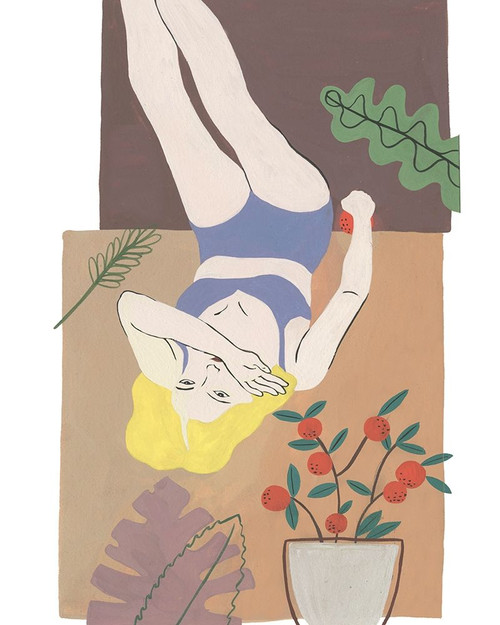 Lying Woman II Poster Print - Melissa Wang