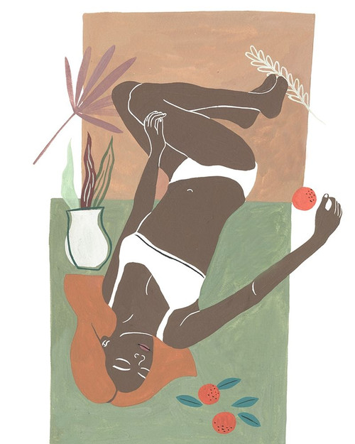 Lying Woman I Poster Print - Melissa Wang