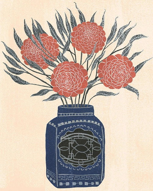 Vase of Flowers IV Poster Print - Melissa Wang