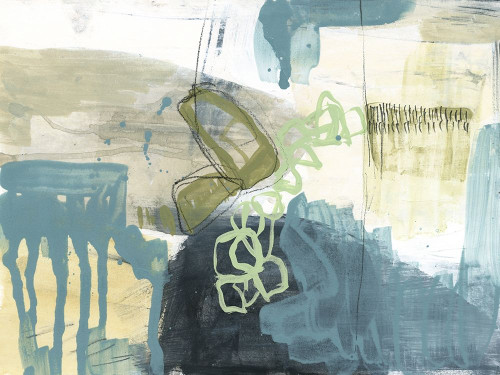 Blue Exploration I Poster Print - Jennifer Goldberger