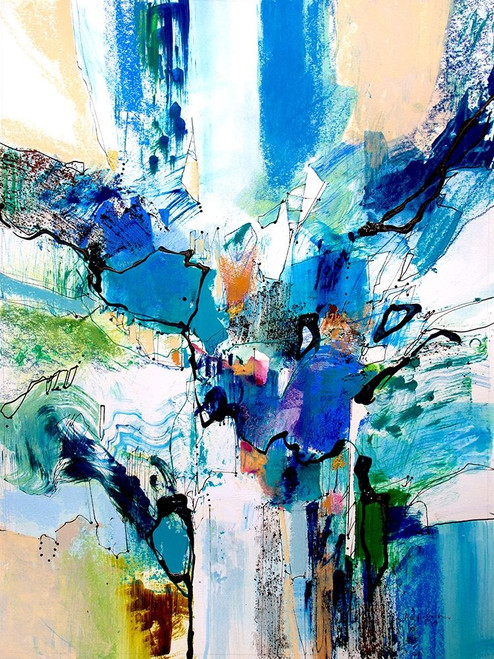 Blue and Green II Poster Print - Jennifer Gardner