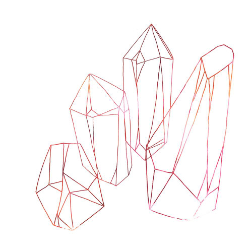 Contour Crystals III Poster Print - June Erica Vess