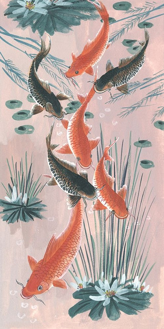 Traditional Koi Pond I Poster Print - Melissa Wang