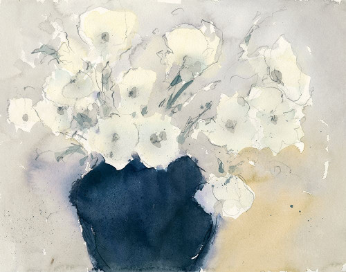 White Bouquet Poster Print - Samuel Dixon