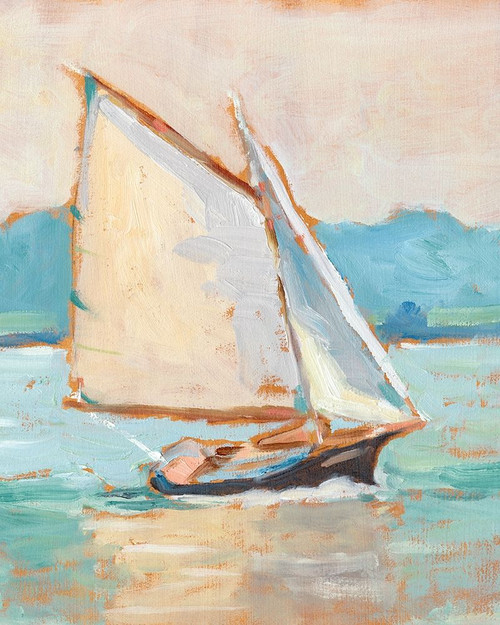 Contemporary Yacht II Poster Print - Ethan Harper