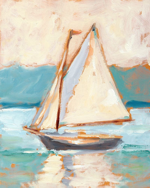 Contemporary Yacht I Poster Print - Ethan Harper