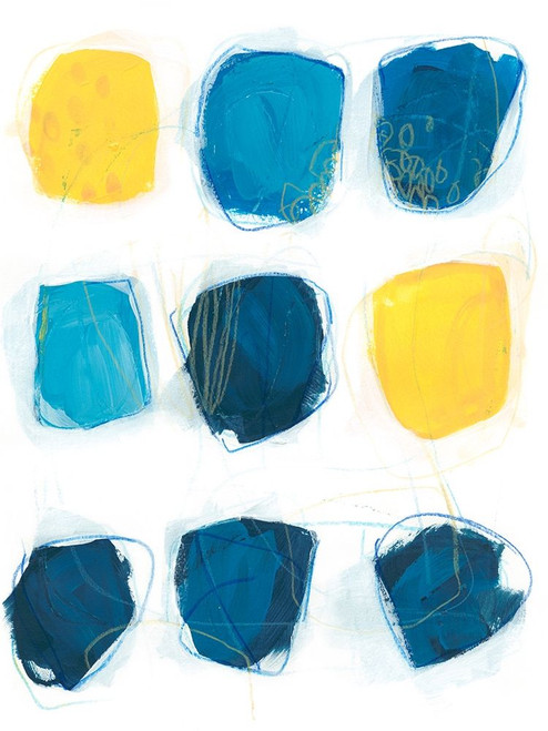 Lemon and Indigo I Poster Print - June Erica Vess