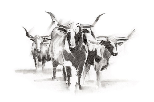 Contemporary Cattle I Poster Print - Ethan Harper