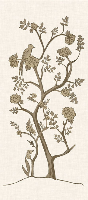 Sepia Chinoiserie II Poster Print - Chariklia Zarris ()